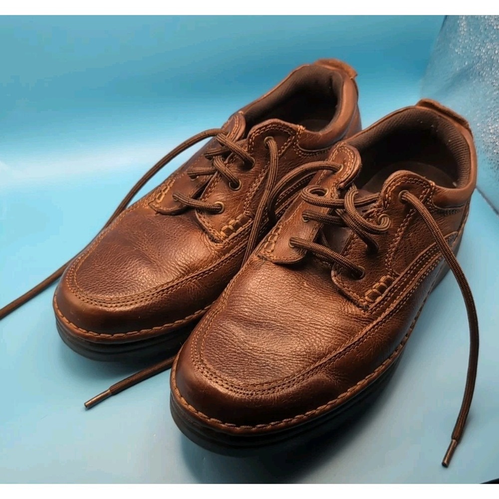 MEN'S G.H. BASS BROWN LEATHER WALKING ‎ SHOES SIZE 8M